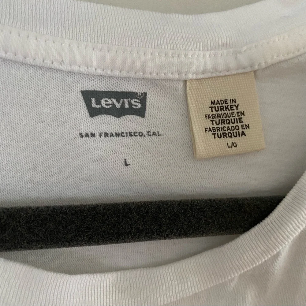 Levi’s Batwing‎ Perfect White Classic Casual 90s Cotton T-Shirt Large
